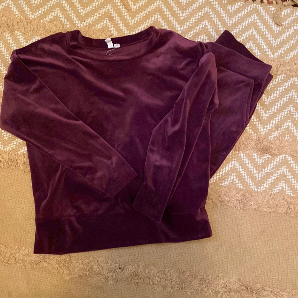 Velour jogger matching set *3for$10